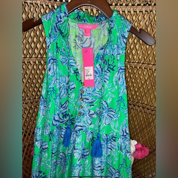 Lilly Pulitzer NWT 🦄 Malone Maxi Keepin It Reel 🦄 Size XXS - Picture 15 of 16